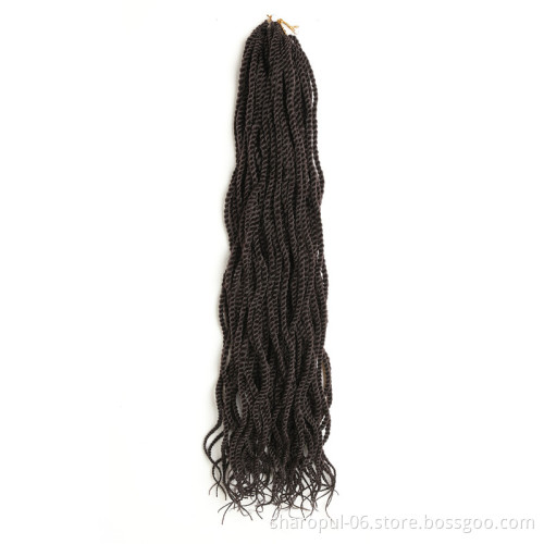 Wavy senegalese Twist Braiding Hair 2x Braids Afro Artificia nubia Twist Freetress Crochet hair